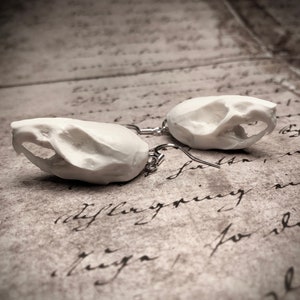 Rat Skull Resin Bone Jewelry Mouse Earrings - Oddities & Curiosities Gift Occult Alchemy Dark Swamp Witch Dangle Earring Goth Birthday Gift