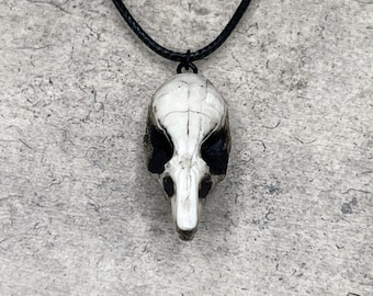 Rat Skull Resin Replica Bone Jewelry Necklace - Unique Oddities & Curiosities Gift Dark Witchy Charm