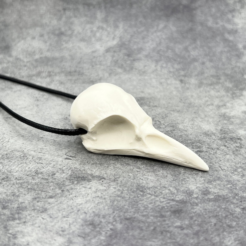 Ginger Snaps Movie Bird Skull Necklace Crow Pendant - Goth Gingersnaps Gift Dark Tower Faux Taxidermy Bone Jewelry Bones Necklace Viking