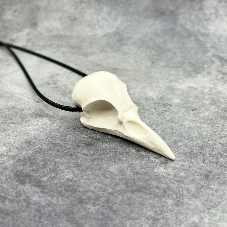 Ginger Snaps Movie Bird Skull Necklace Crow Pendant - Goth Gingersnaps Gift Dark Tower Faux Taxidermy Bone Jewelry Bones Necklace Viking