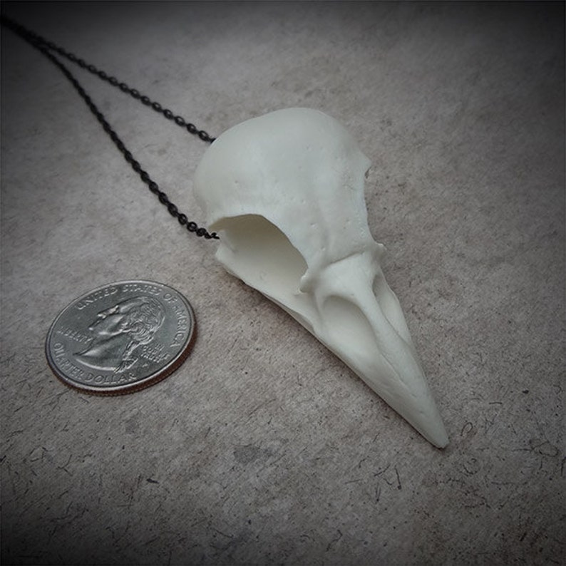 Ginger Snaps Movie Bird Skull Necklace Crow Pendant Goth Etsy