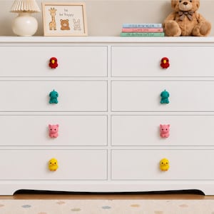 Animal Drawer Knobs: Kids Dresser, Nursery Furniture, Cabinet Hardware