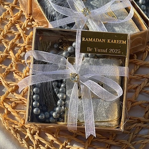 Custom Mini Quran Tasbih Gift Set, Islamic Gifts, Wedding Favors, Islamic Party Favors, Muslim Wedding Gift, Islamic Set, Eid Gift Box