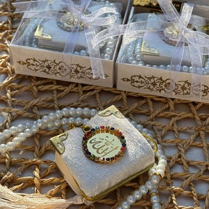 Personalized Mini Quran Tasbih Gift Set, Islamic Gifts, Wedding Favors, Islamic Party Favors, Muslim Wedding Gift, Islamic Set, Eid Gift Box
