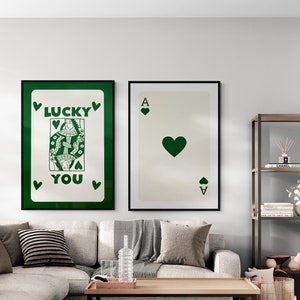 Gra w karty na płótnie - Sztuka ścienna - Vintage Casino-Inspired Printed Artwork - Oprawione płótno ścienne do domu, Sztuka do biura