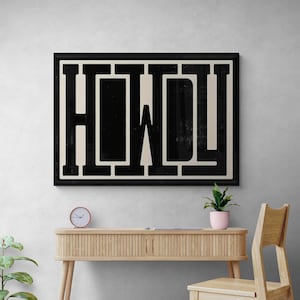 Pintura de Lienzo de Escritura de Graffiti Moderna - Arte Abstracto de Letras en Lienzo - Decoración de Arte Callejero de Moda para el Hogar