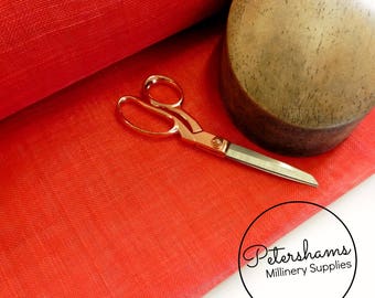 Red Stiffened Sinamay Millinery Fabric 1 Meter x 90cm