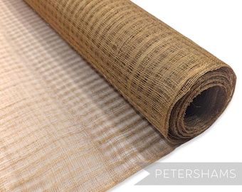 Toffee Basket Weave Sinamay Fabric for Millinery and Hat Trimming- 1/2 metre