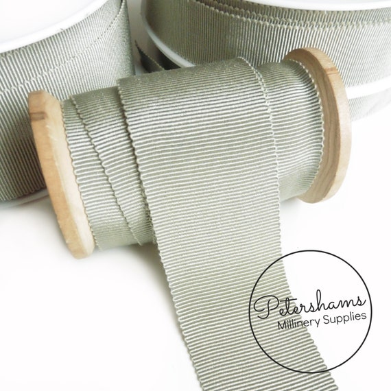 Vintage Sage Green Petersham 15mm Vintage Sage Green Petersham 15mm