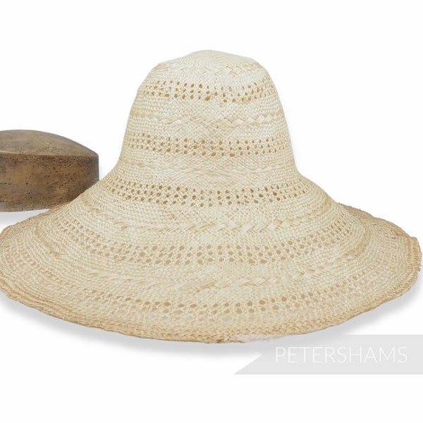 Bande d’osier à motifs Ramie Sisal Paille Capeline Millinery Hat Body pour la fabrication de chapeaux 13 " - Naturel