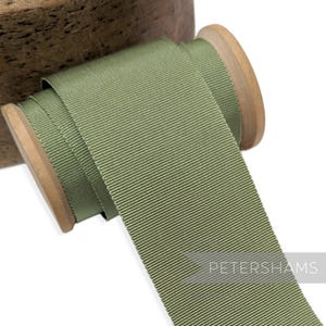 Sage Millinery ピーターシャム ハットリボン - 4サイズ (15 mm No.3、25 mm No.5、38 mm No.9、50 mm No.16)