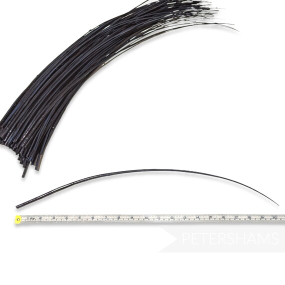 Long Stripped Ostrich Spine Quill Feather for Millinery Hats Fascinators Red Etsy UK