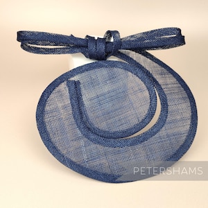 Sinamay Swirl - Make an Instant Fascinator! - Navy