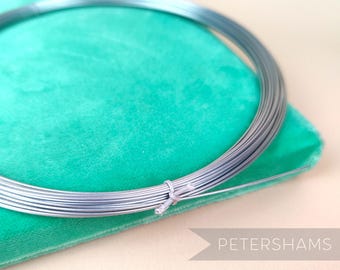 Sprung Silver Millinery Wire for Brims & Hat Making 0.9mm -1m
