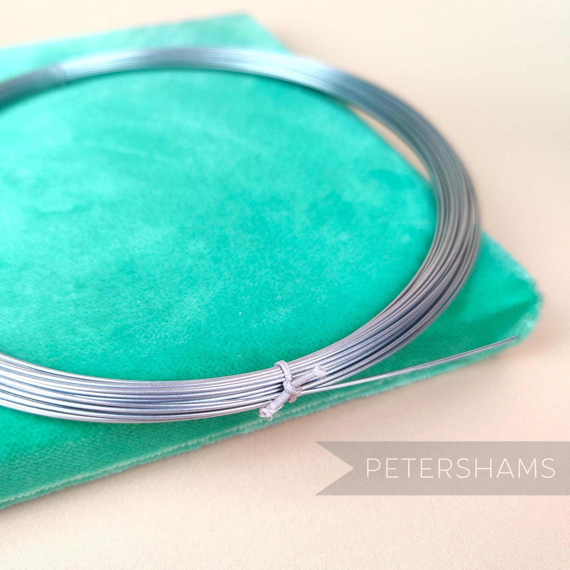 Sprung Silver Millinery Wire for Brims & Hat Making 0.9mm -1m