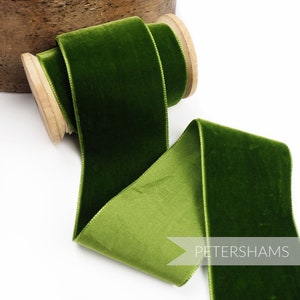 50 mm Frans fluwelen lint voor modevak, hoedenversiering en knutselwerk 1 meter (1,09 yards) - Cactus