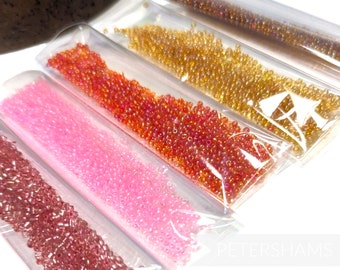 Vintage 1970/80's Assorted Seed Bead Pack for Beading & Crafting - Warm Tones