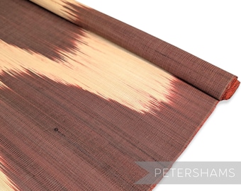 Burgundy Large Ripple Design Buntal / Jinsin Fabric for Hat Making and Millinery - 1/2m