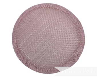 10.5cm Round Sinamay Fascinator Hat Base for Millinery & Hat Making - Heather