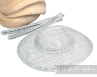 Ice Grey Sinamay Swirl - Make an Instant Fascinator for Hat Making & Millinery