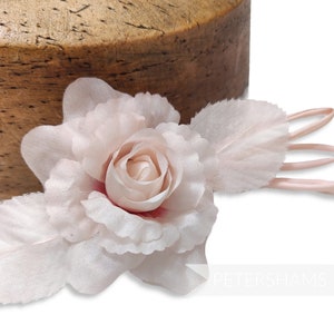 7cm &#39;Zahra&#39; Petite Silk Flower Hat Mount for Millinery and Hat Trimming - Rose