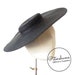 Cartwheel Polybraid Fascinator Hat Base for Millinery & Hat Making - Black 