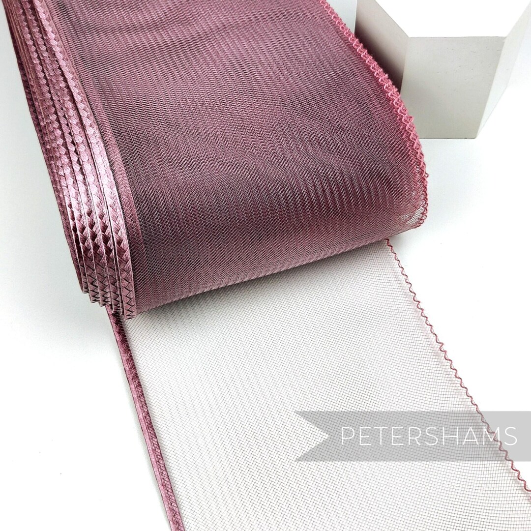 Dusky Pink Polybraid Edge 15cm (6 Inch) Wide Crinoline (crin, Horsehair ...
