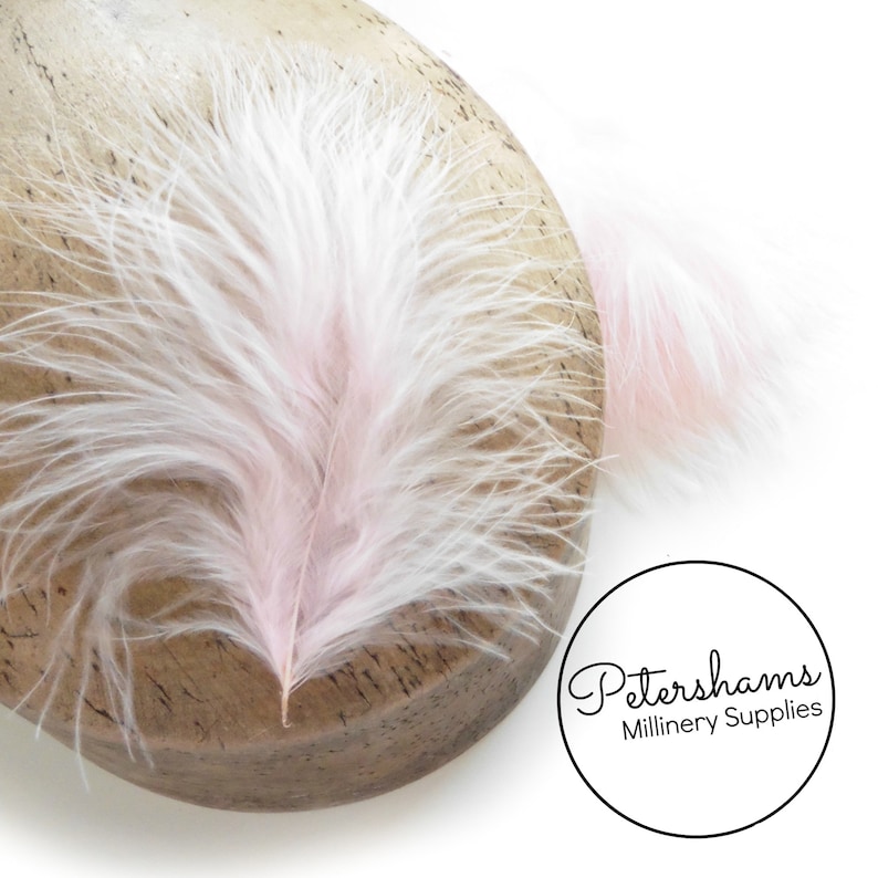 20 Fluffy Marabou Feathers for Millinery Hat Trimming  Crafts -