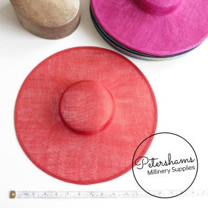 Base de chapeau bibi Sinamay de Cartwheel pour chapellerie et fabrication de chapeaux Naturel image 2