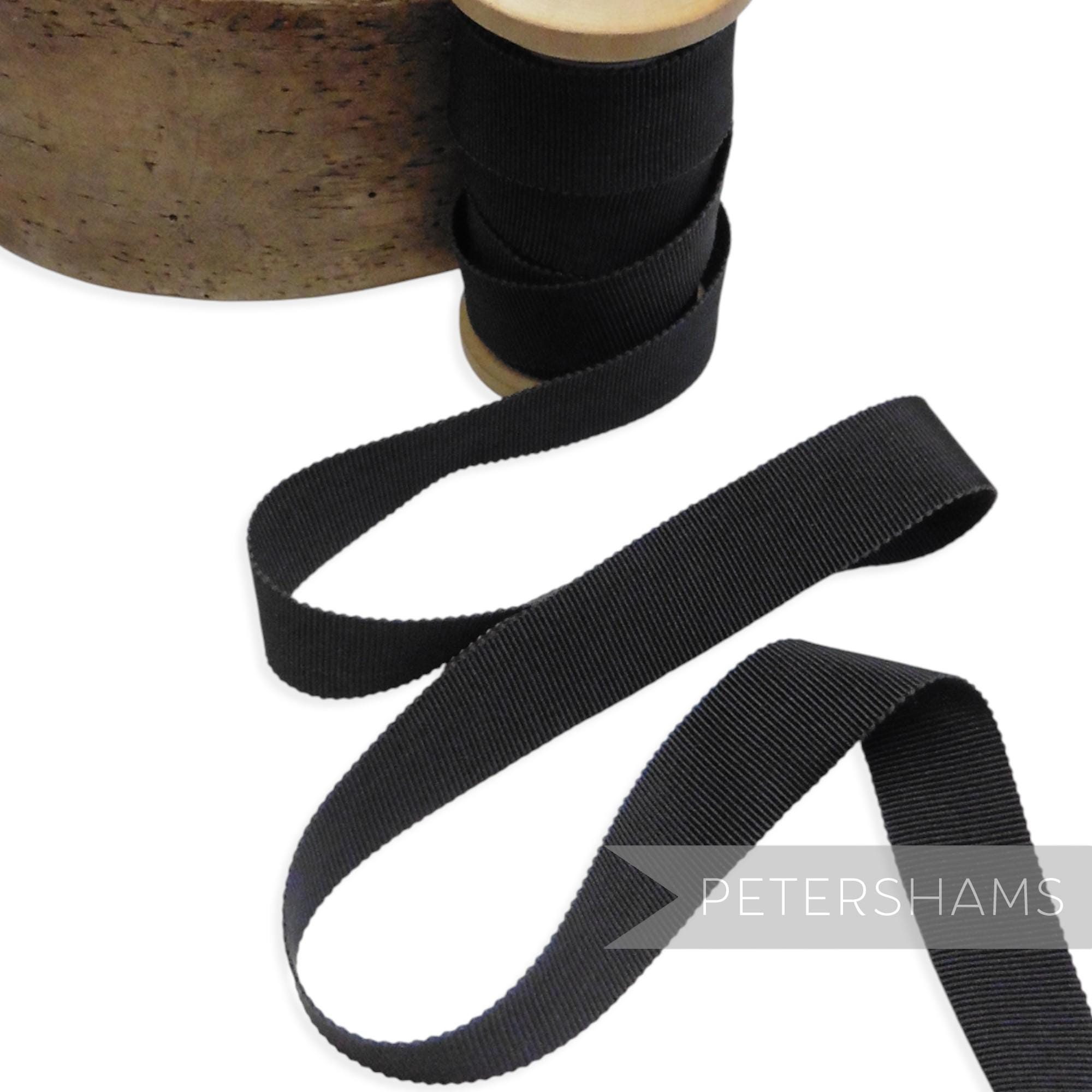Charcoal Grey French Millinery Petersham Ribbon 3 Sizes (15mm No.3 ...