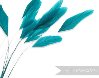 Jade Coque Federn für Hutmacherhandwerk & Fascinator (10er Pack)