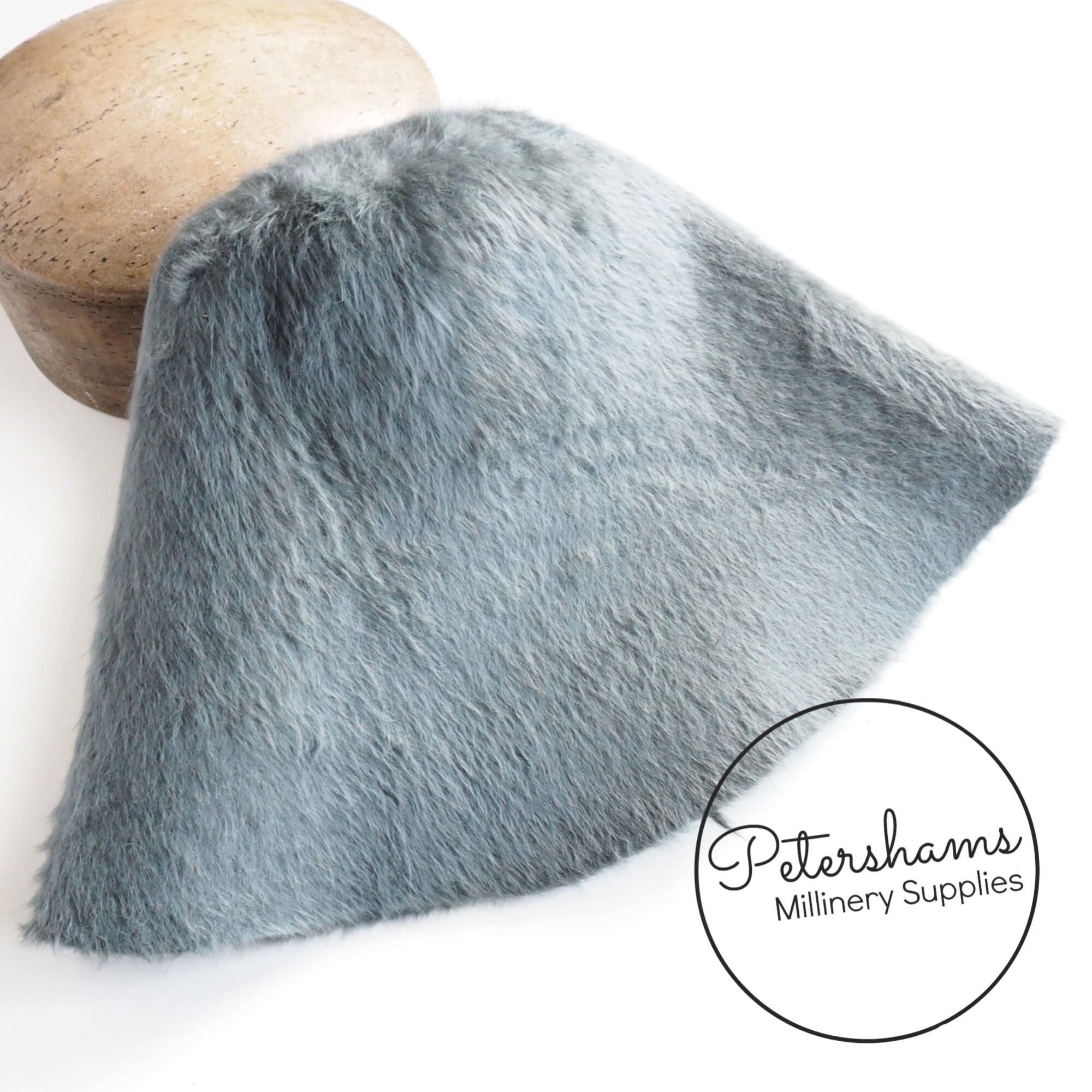 Melusine Vintage Felt Cone Hood Hat Body for Millinery & Hat Making - Sky Blue