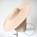 Hemp Cartwheel Fascinator Hat Base for Millinery & Hat Making - Champagne 