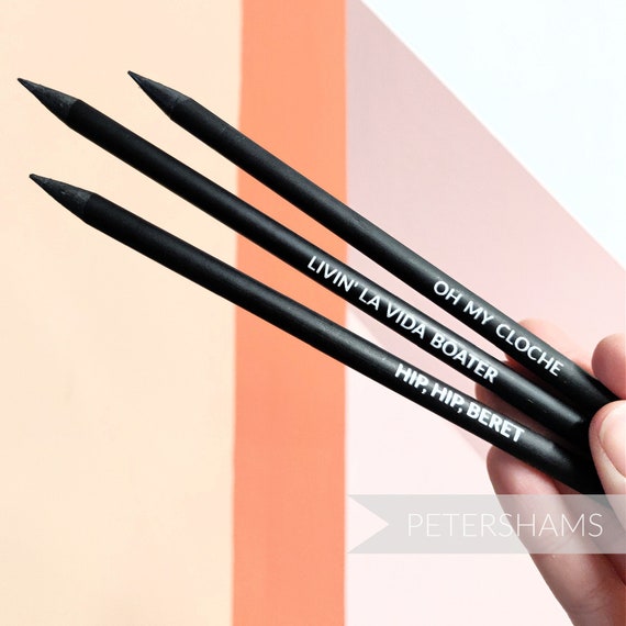 Pack of 3 100% Recycled and Sustainable Pencils for Sketching and Gifts 