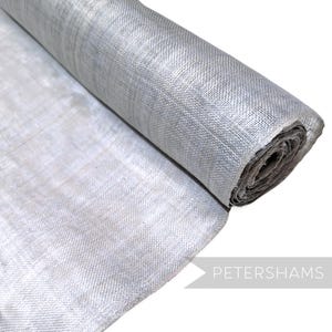 Pinokpok Hammered Abaca Fabric for Hat Making and Millinery - 1/2m - Ice Grey