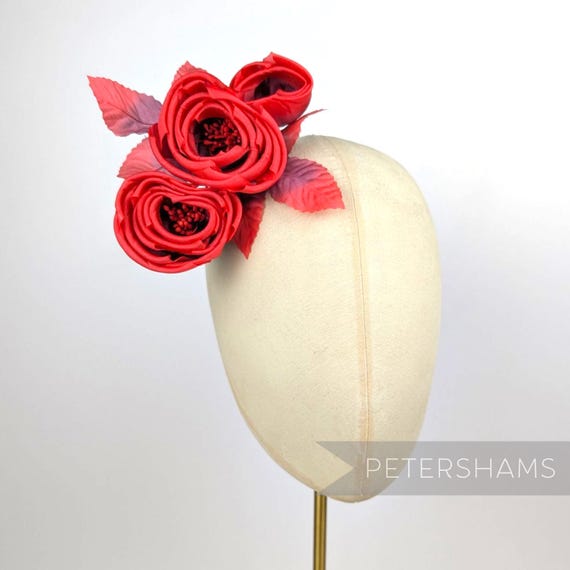 Silk 'michelle' Ranunculus Style Millinery Fascinator Flower Hat