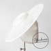 Cartwheel Sinamay Fascinator Hat Base for Millinery & Hat Making - Ivory 