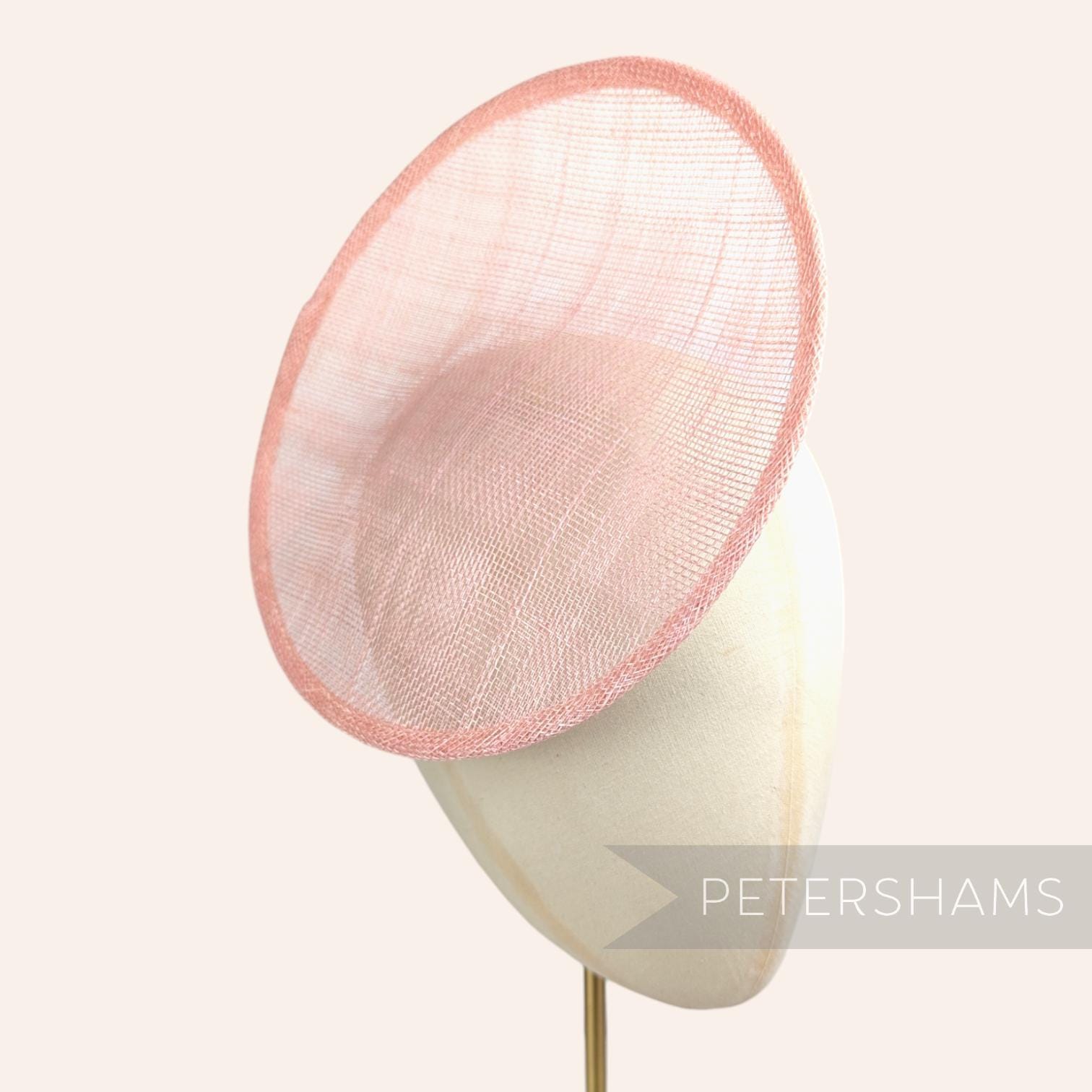 6526 3 Colors Round Hat Base With Clip- 5.1 Inch Diameter Polyester Sinamay Pale Grey Cartwheel Sinamay Fascinator Millinery Hat Base  main image 2