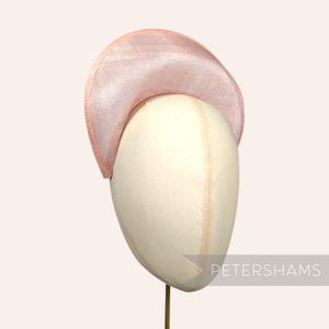 Halo Crown Sinamay Fascinator-Hutbasis für Hutherstellung und Hutmacherei - Blass Rosa