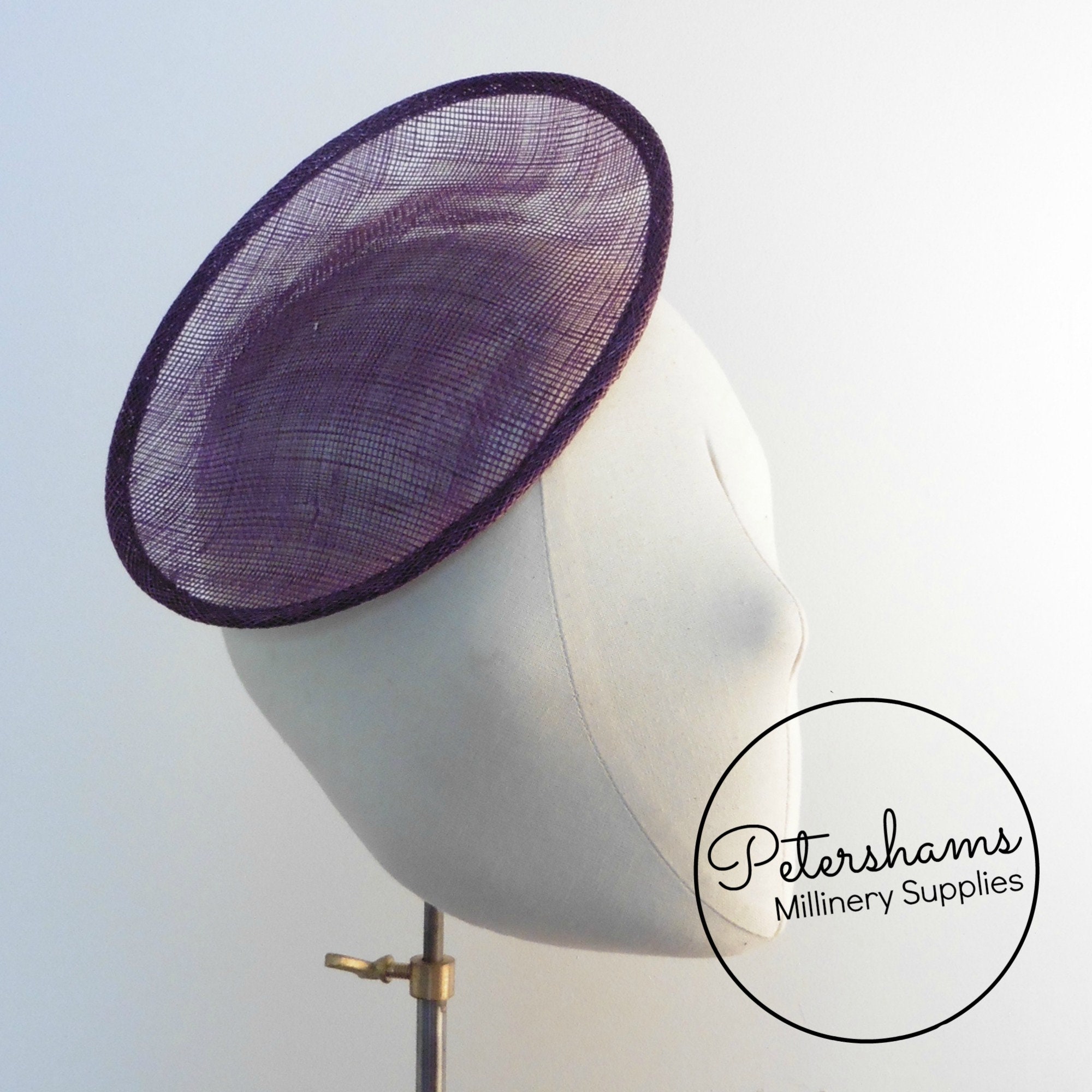 Cartwheel Sinamay Fascinator Hat Base for Millinery & Hat Making
