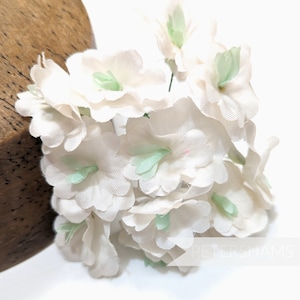 Vintage &#39;Emma&#39;  1950&#39;s German Silky Blossom Bunch - 12 Stems