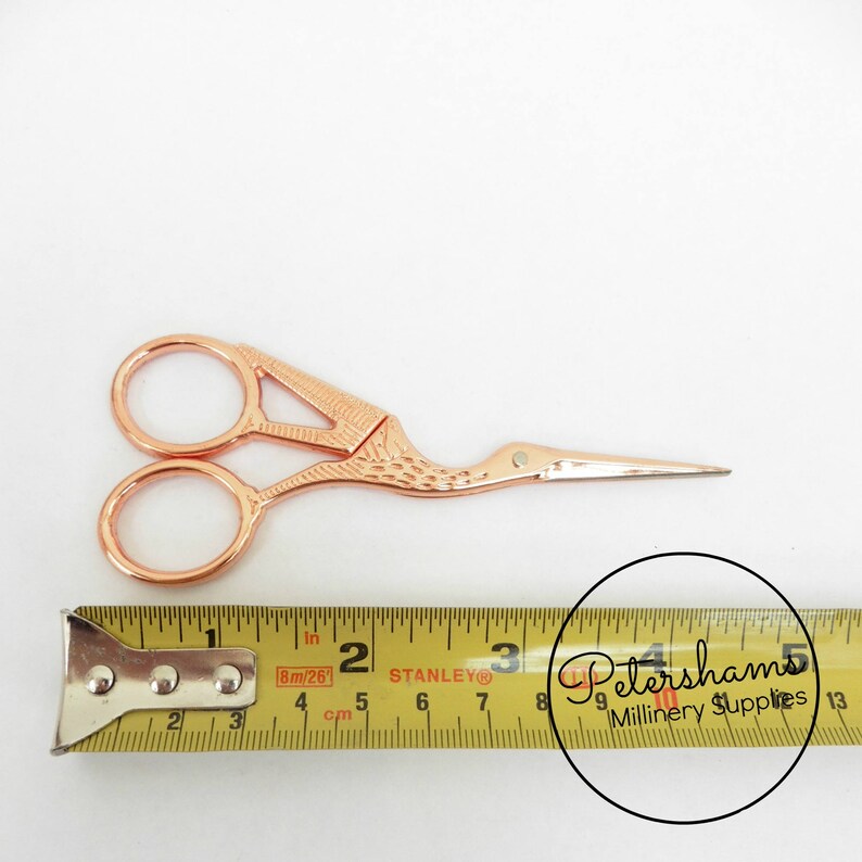 Milward Rose Gold Stork Sharp Pointed Embroidery Scissors Etsy