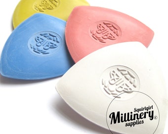Set of 4 Butterfly Brand Tailors Chalk - White, Yellow, Red & Blue