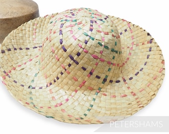 Fiesta Rainbow Natural Straw Capeline Hat Body for Hat Making & Millinery - 11"