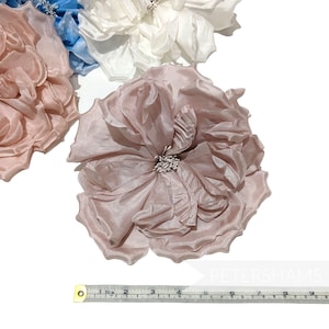 Silk 'Lucinda' Extra Large 20cm Rose Millinery Fascinator Flower Hat Mount Ivory image 3