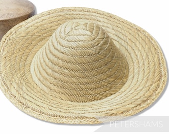 Vintage Spiral Straw Natural 11" Capeline Hat Body for Hat Making and Millinery