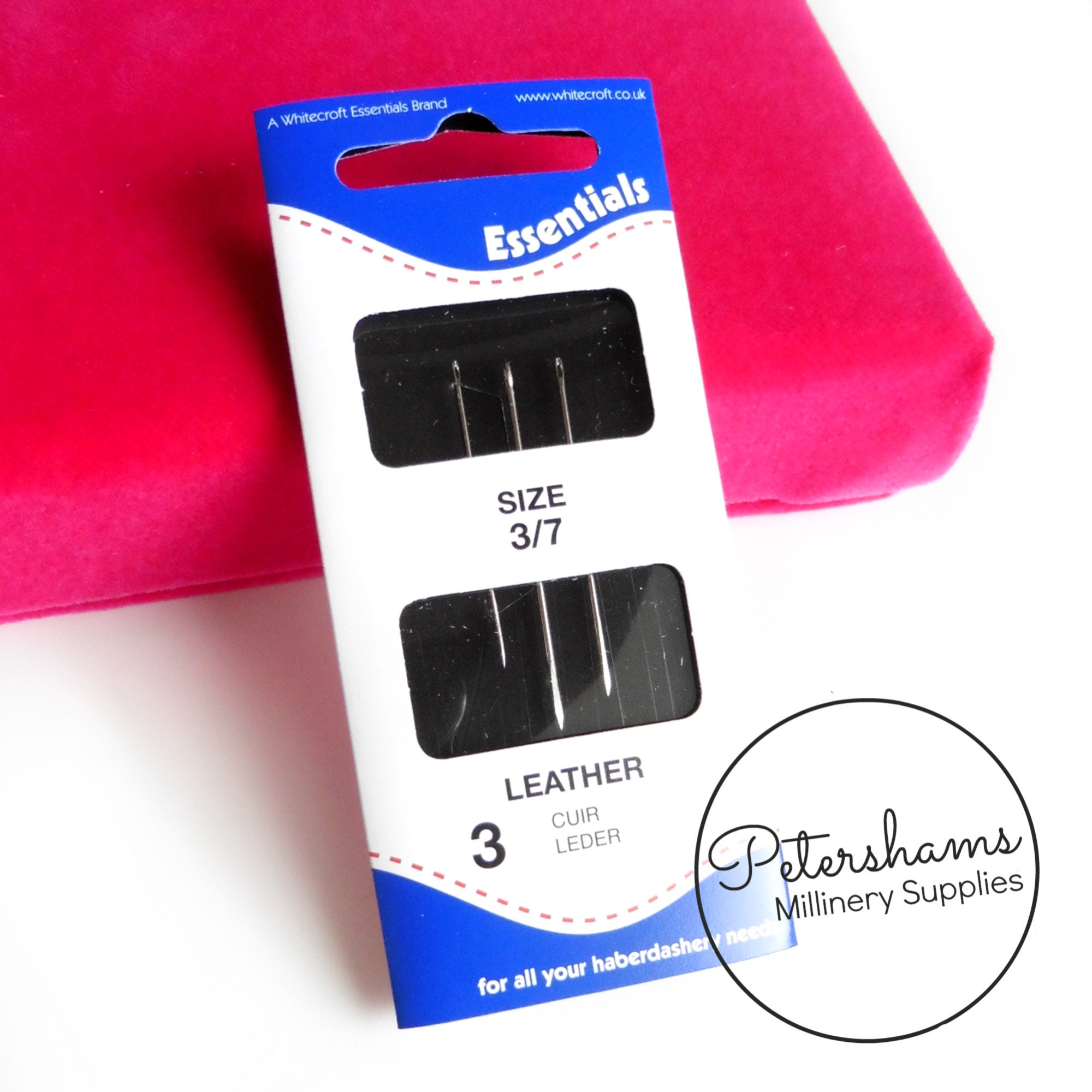 Pack of 3 Leather Hand Sewing Needles Size 3/7 Etsy