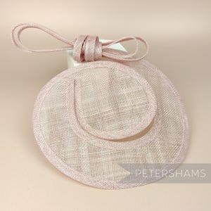 Sinamay Swirl - Make an Instant Fascinator for Hat Making & Millinery - Rose Pink