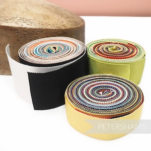 Petersham Ribbon Remnant Rolls for Hat Making, Millinery and Crafting - 10m