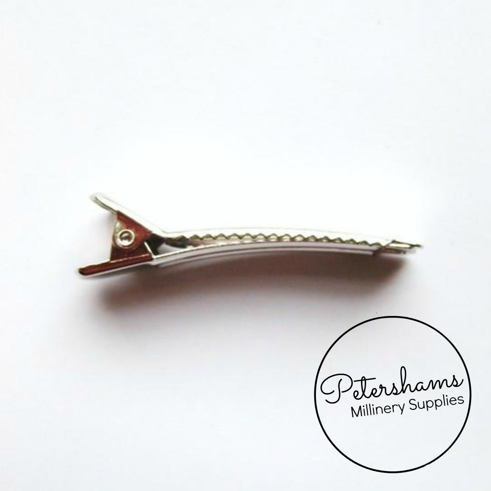 10 Silver Metal Alligator Hair Clips for Millinery Etsy
